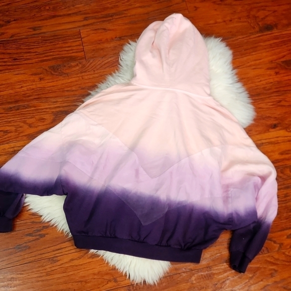 PINK Victorias Secret Cropped Hombre 1/4 Zip Hooded Sweatshirt - Picture 4 of 4